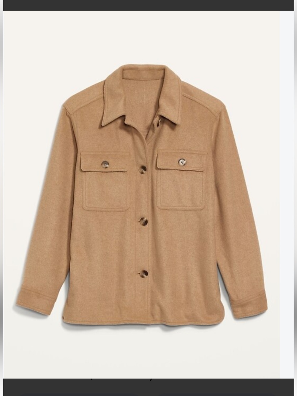 Old Navy Camel Soft Brushed Utility Shacket Jacket Plus Size